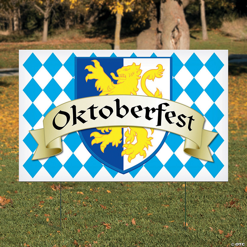 25 3/4" x 16 1/4" Oktoberfest Yard Sign Image