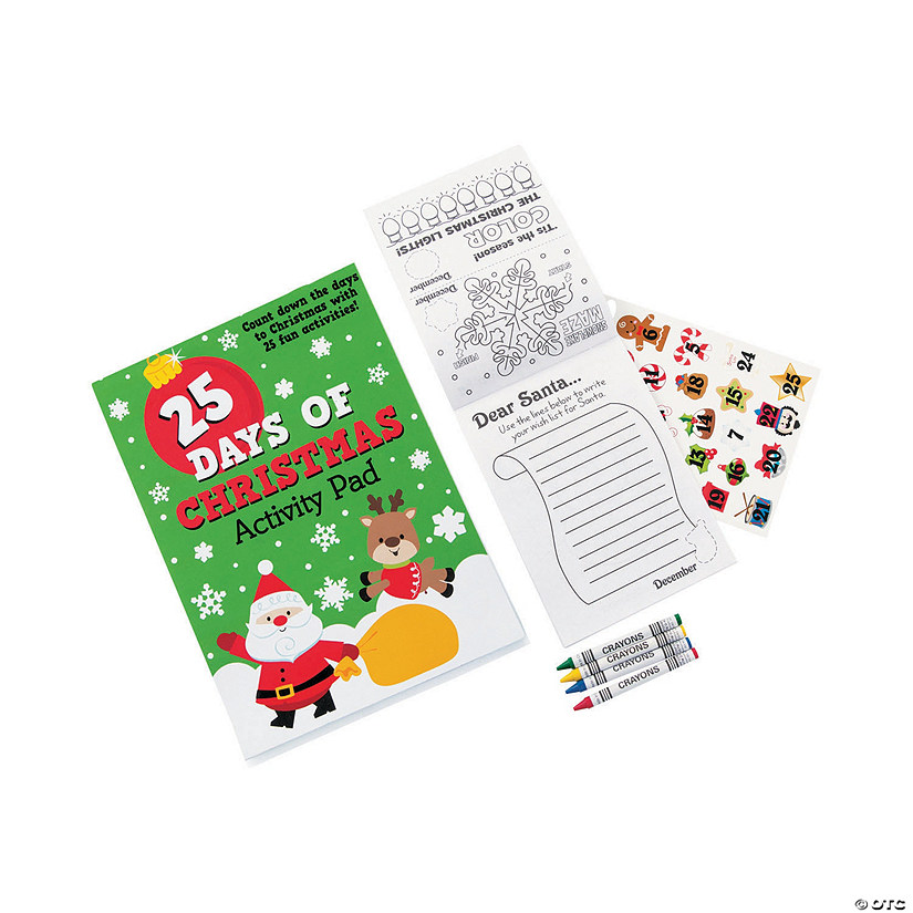 25 Days of Christmas Activity Pads - 12 Pc. Image
