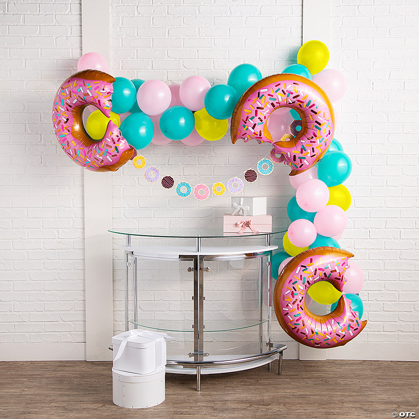 25 ft. Donut Party Balloon Garland Kit - 78 Pc. Image