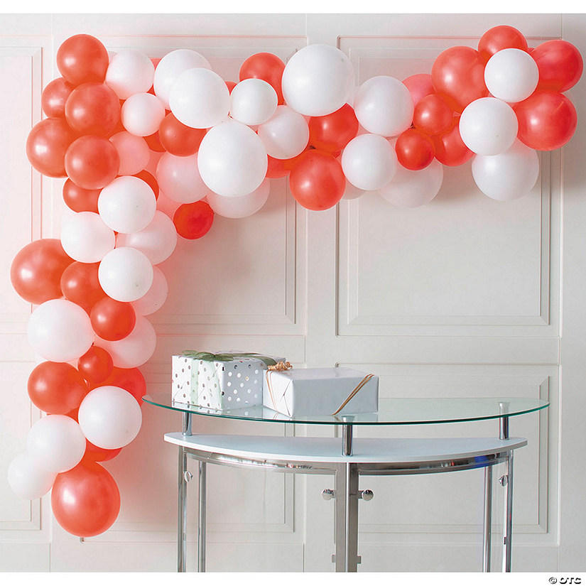 25-Ft. White Balloon Garland Kit with Air Pump - 291 Pc. Image