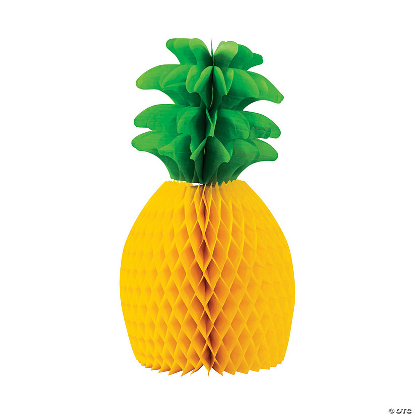 25" Large Pineapple Honeycomb Hanging Decoration Image