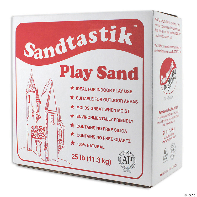 25 Lb. Sandtastik Natural Moldable Sparkling White Play Sand Image