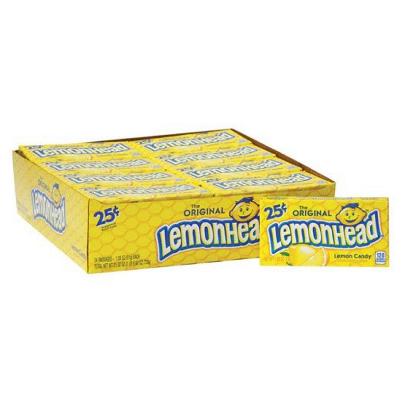 25 Pcs Lemonhead Theatre Boxes Yellow Candy Image