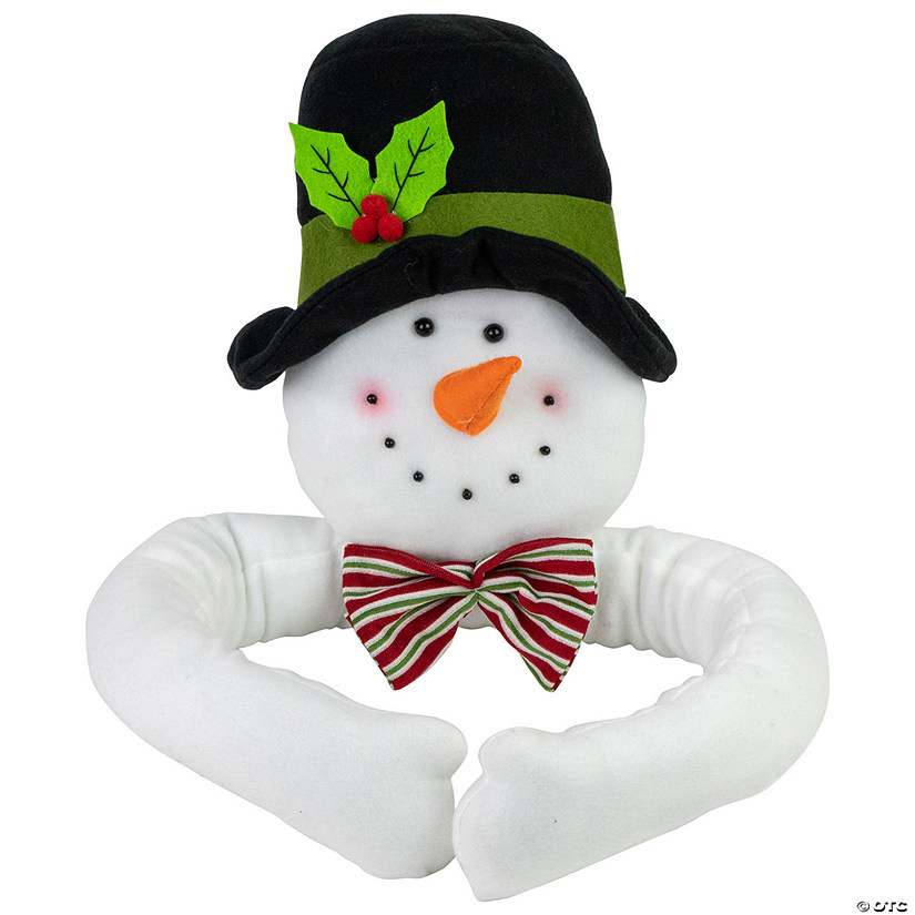 25" Plush Snowman Christmas Tree Topper  Unlit Image