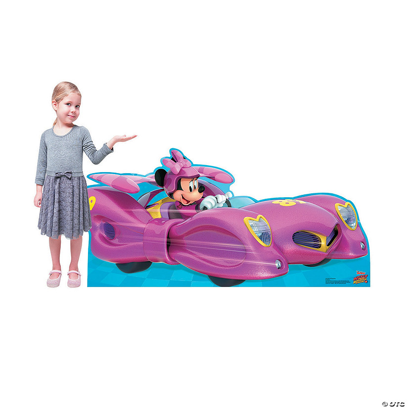 26" Disney&#8217;s Mickey & the Roadster Racers Minnie Mouse Car Cardboard Cutout Stand-Up Image
