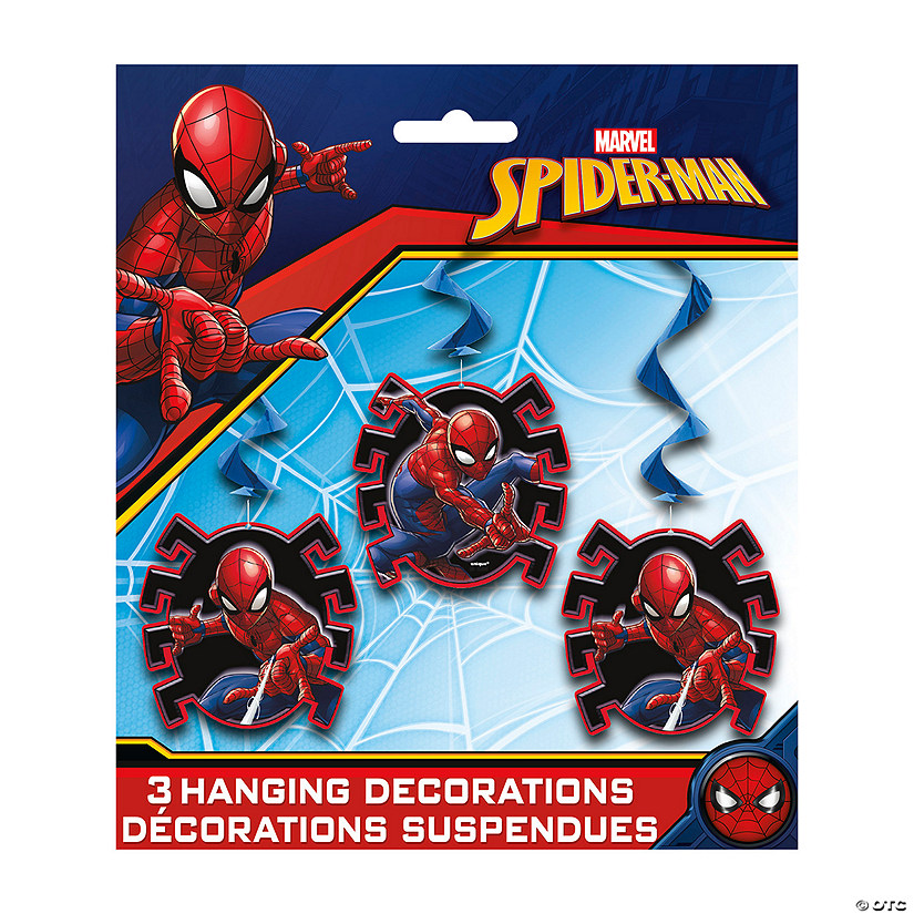 26" Hanging Marvel&#8217;s Spider-Man&#8482; Paper Swirl Decorations - 3 Pc. Image
