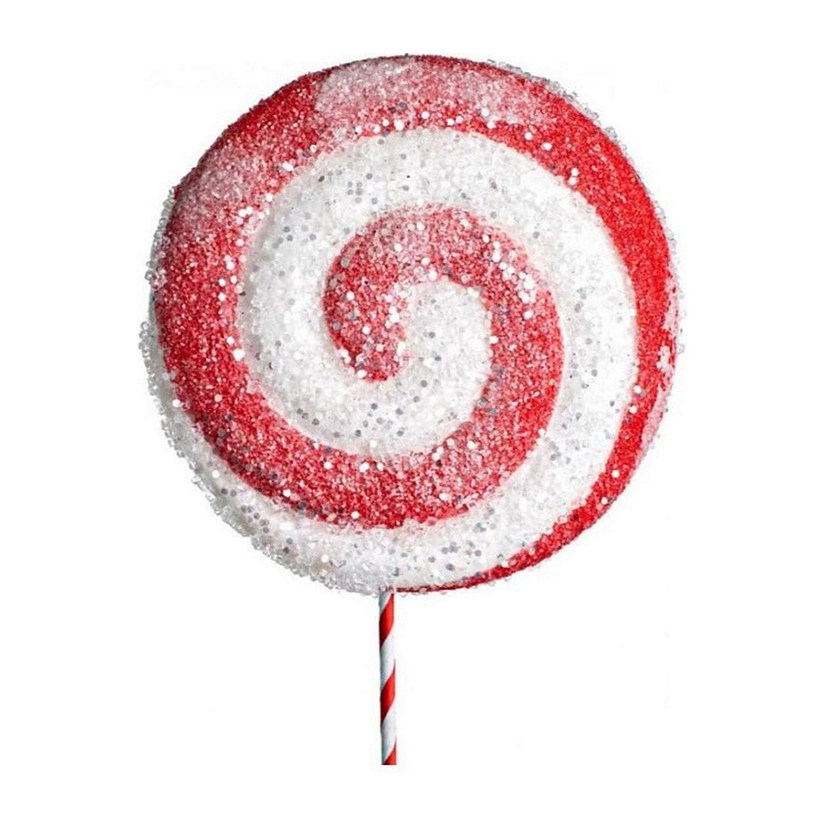 26" Lollipop Ice Pick: Red &amp; White Image