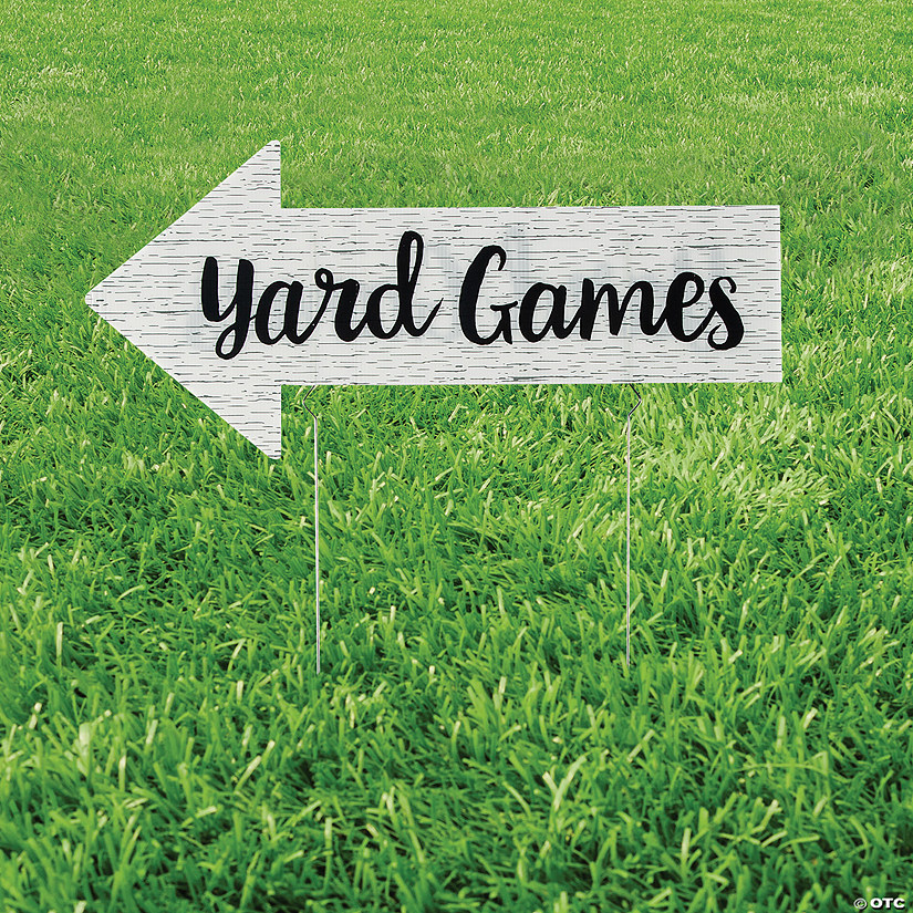 26" x 12" Yard Games Sign Image