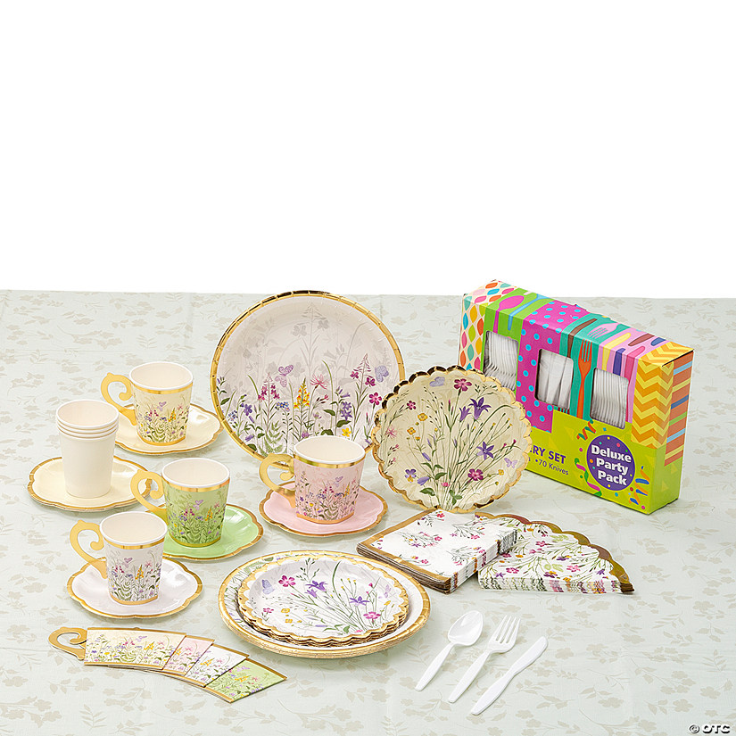 267 Pc. Cottagecore Tableware Kit for 8 Guests Image