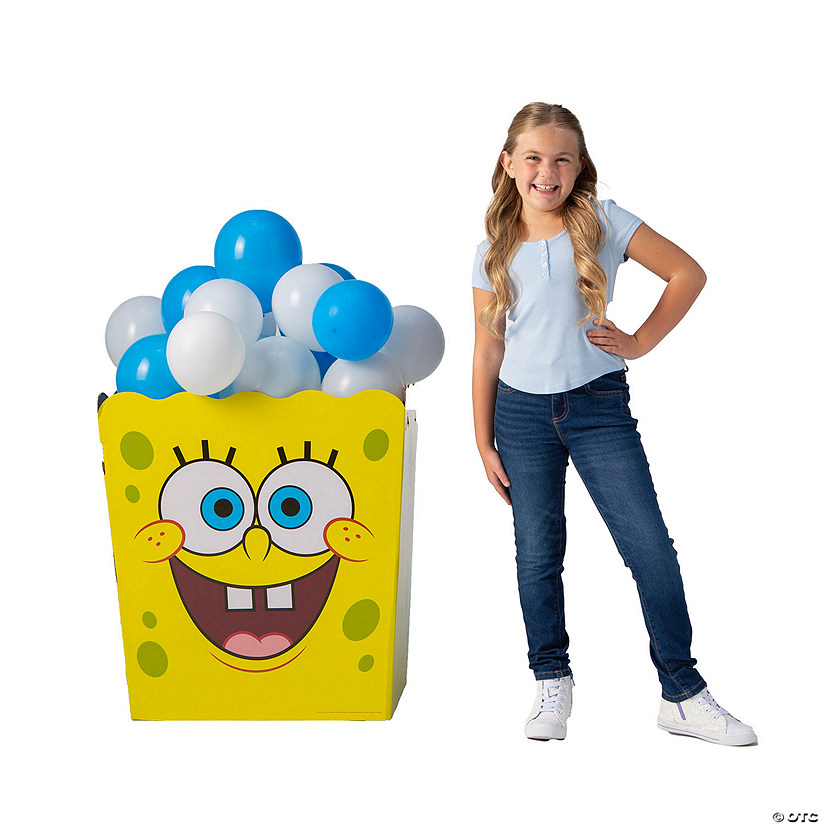 27 3/4" SpongeBob SquarePants&amp;#8482; 3D Popcorn Box Cardboard Stand-Up Set Image