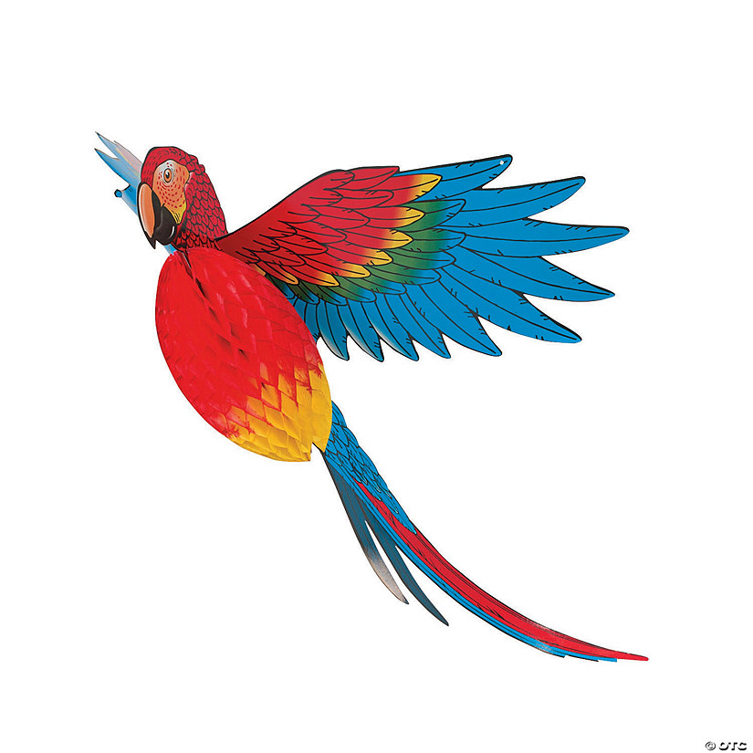 27" Jumbo Tissue Paper Parrot Image