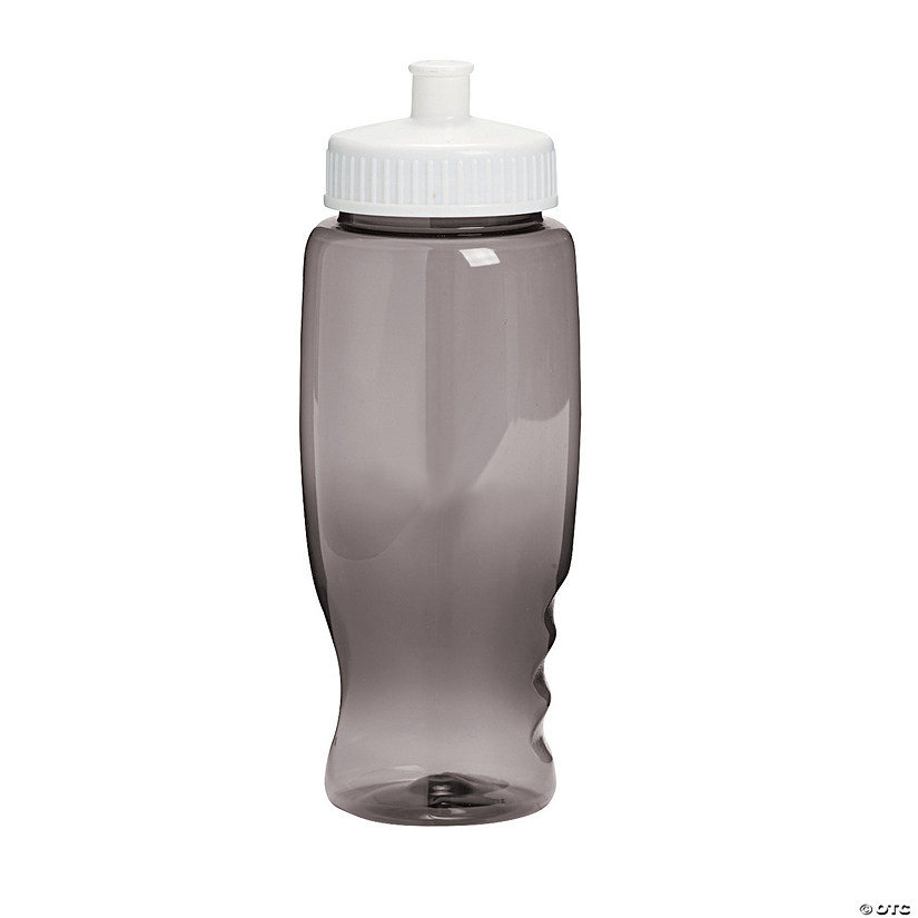 27 oz. Black Plastic Water Bottles - 50 Pc. Image