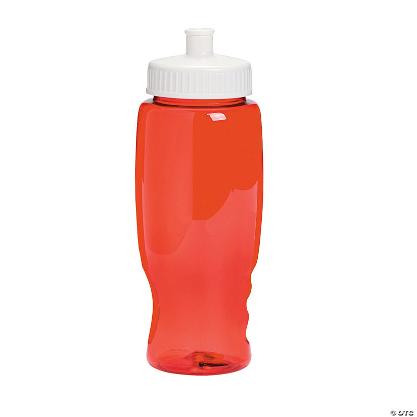 27 oz. Red Plastic Water Bottles - 50 Pc. Image