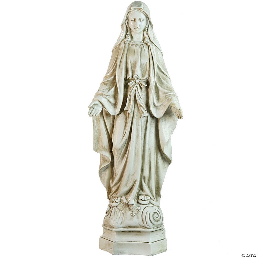 28.25" Religious Standing Virgin Mary Outdoor Garden Statue Image