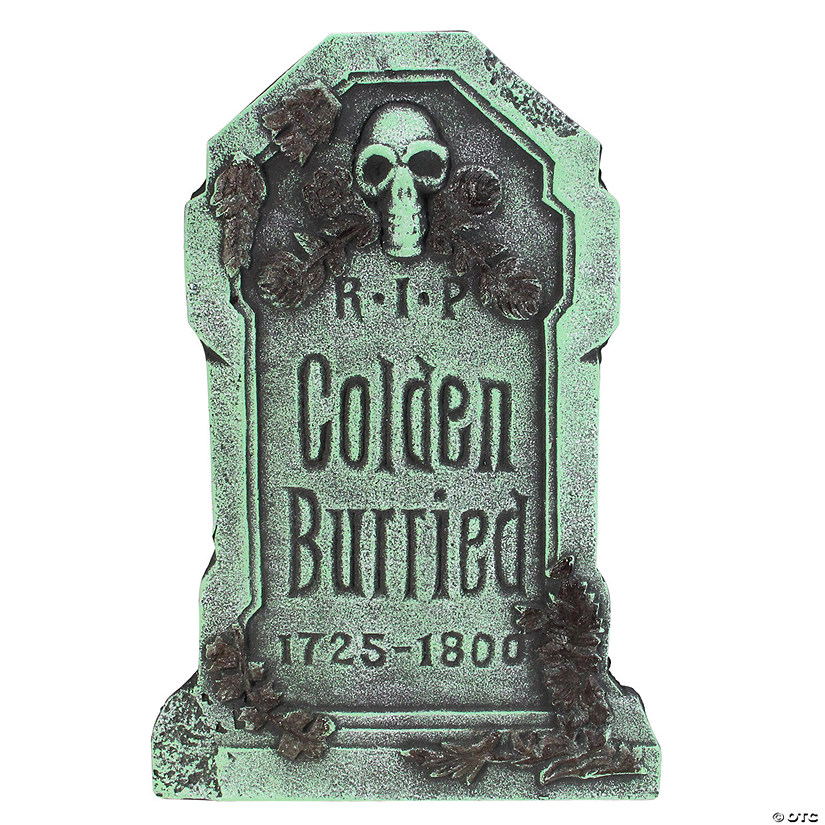 28.5" Colden Burried Halloween Tombstone Yard Decor Image