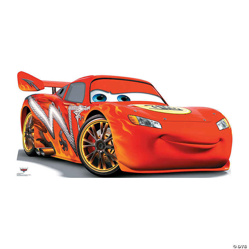 28" Disney Pixar's Cars Lightning McQueen Life-Size Cardboard Cutout Stand-Up Image