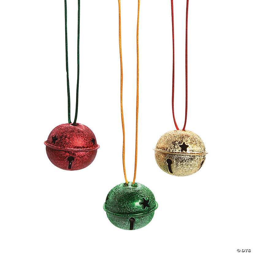 28" Frosted Metal Jingle Bell Breakaway Necklaces - 12 Pc. Image