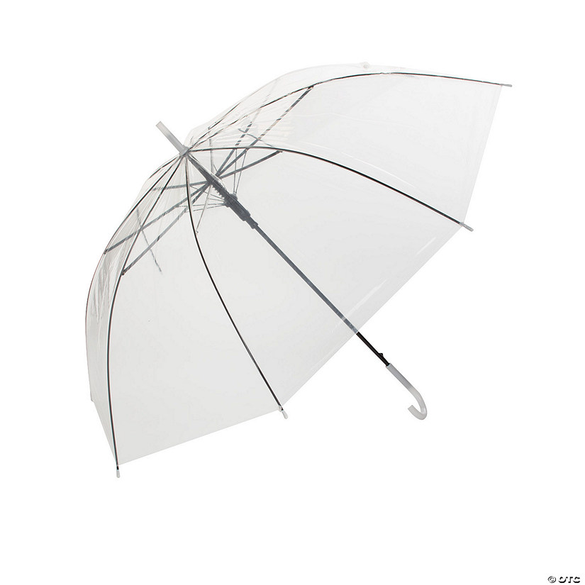 28" x 37" Decorate Your Own Clear Plastic Umbrellas - 6 Pc. Image