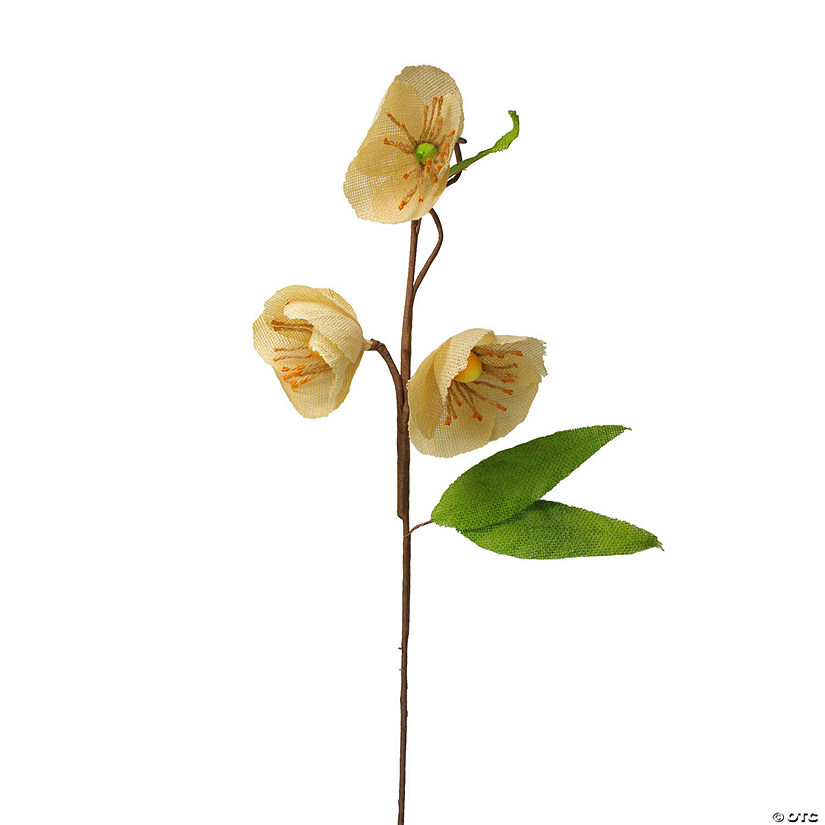 28" Yellow and Green Artificial Spring Floral Pick Oriental Trading