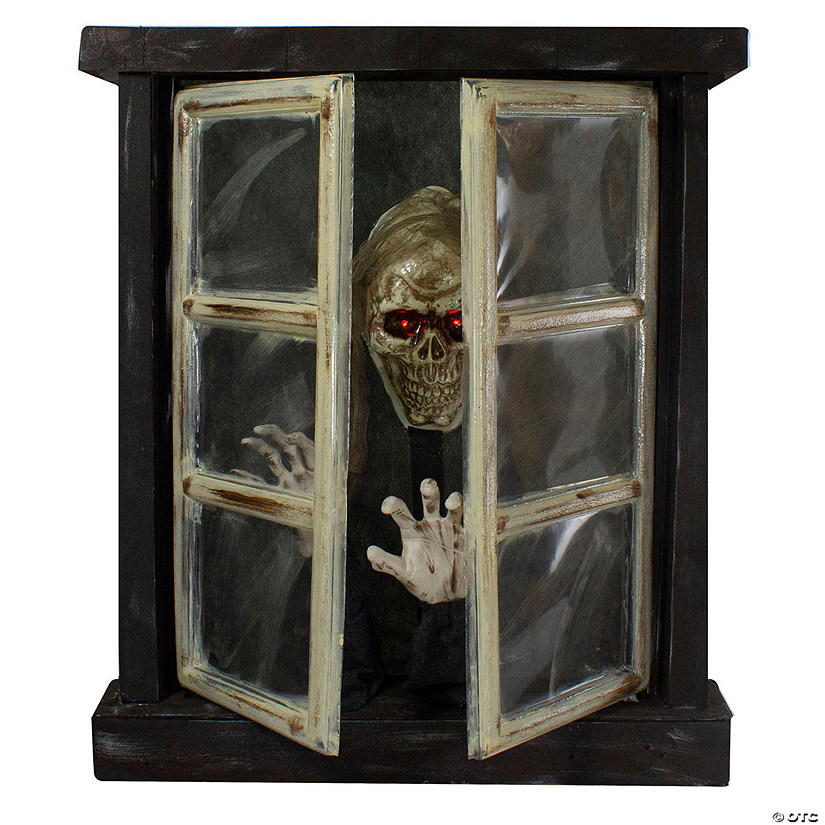29" Lighted and Animated Opening Window Halloween Decoration Image