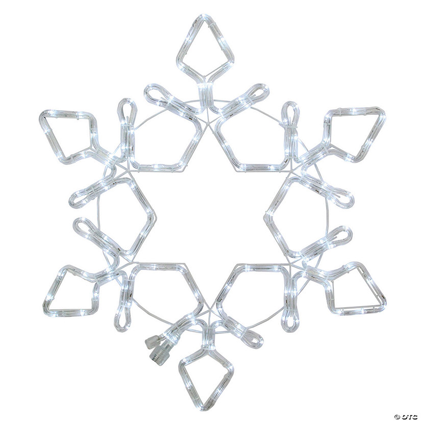 2ft LED Rope Light Snowflake Christmas Decoration Image