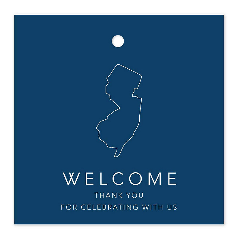 2in Navy OOT Welcome New Jersey Tags Image