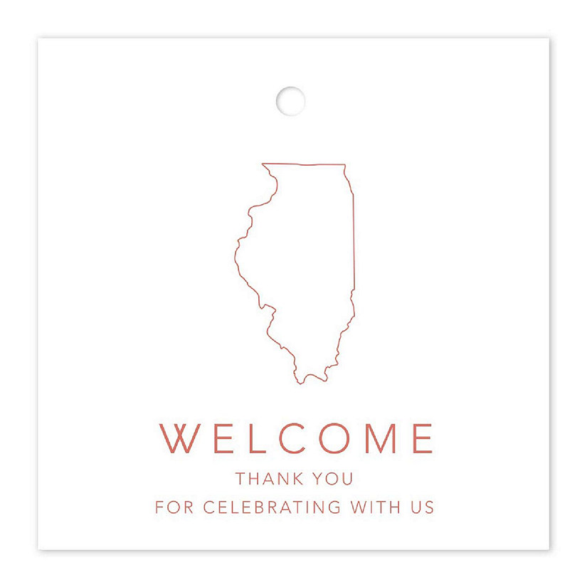 2in Rose Gold OOT Welcome Illinois Image
