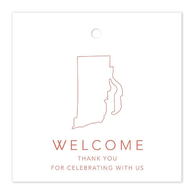 2in Rose Gold OOT Welcome Rhode Island Image