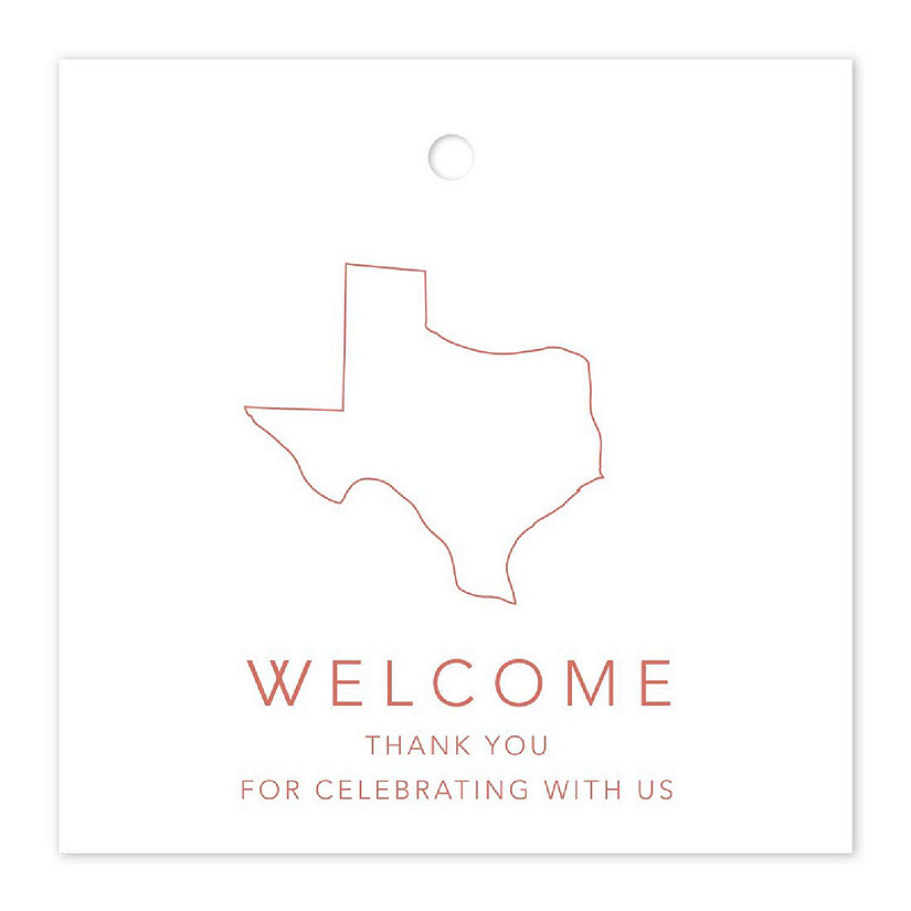 2in Rose Gold OOT Welcome Texas Image