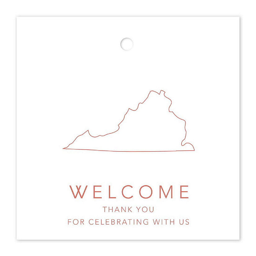 2in Rose Gold OOT Welcome Virginia Image