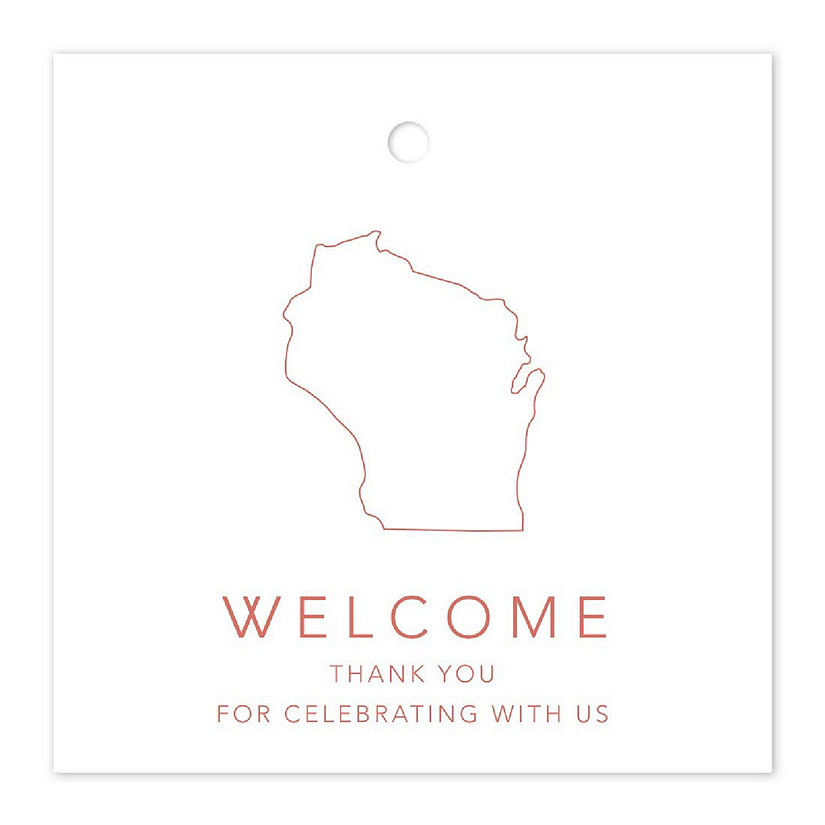 2in Rose Gold OOT Welcome Wisconsin Image