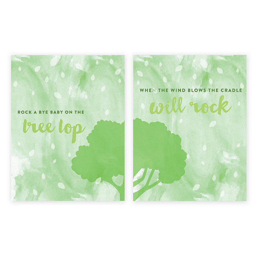 2PC Rock a Bye Baby Poster 8.5x11 Image