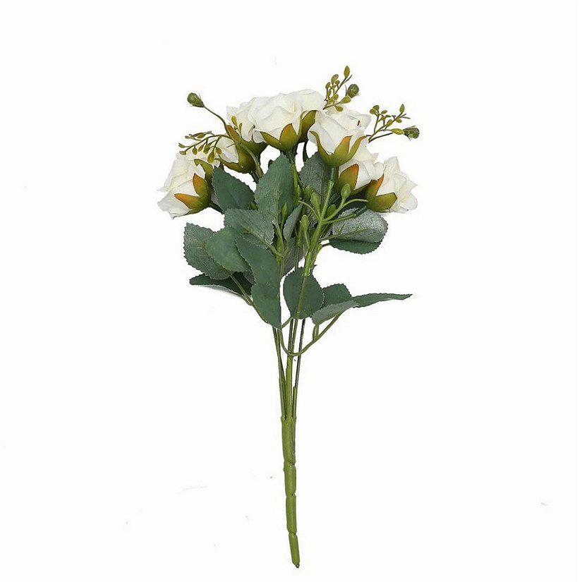 2Pcs Bouquets Artificial Open Roses Floral Bushes Image