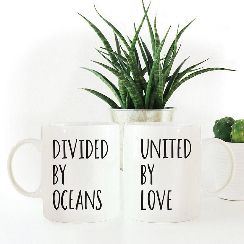 2PK Divided By Oceans Coffee Mug Set Image