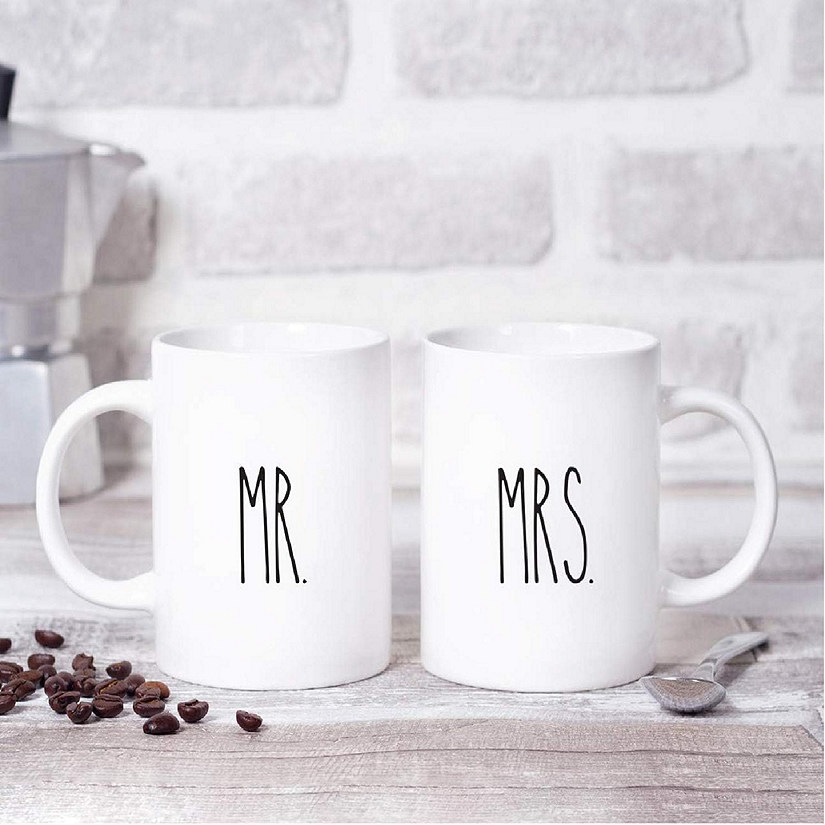 2PK Mr. &amp; Mrs. Simple Rustic Coffee Mug Image