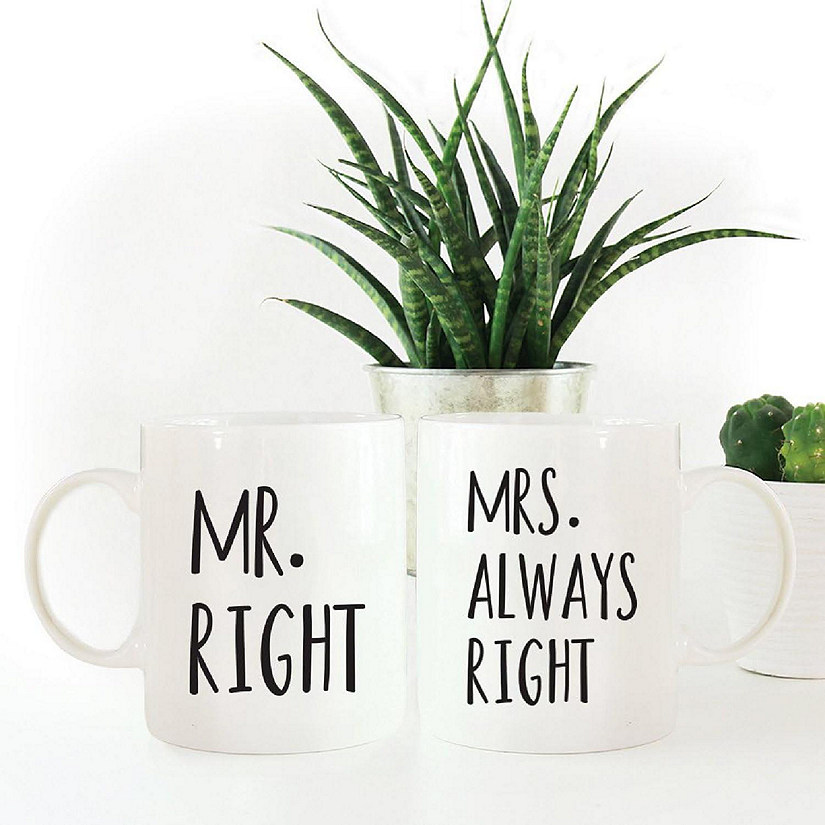 2PK Mr. Right &amp; Mrs. Always Right Mug Image