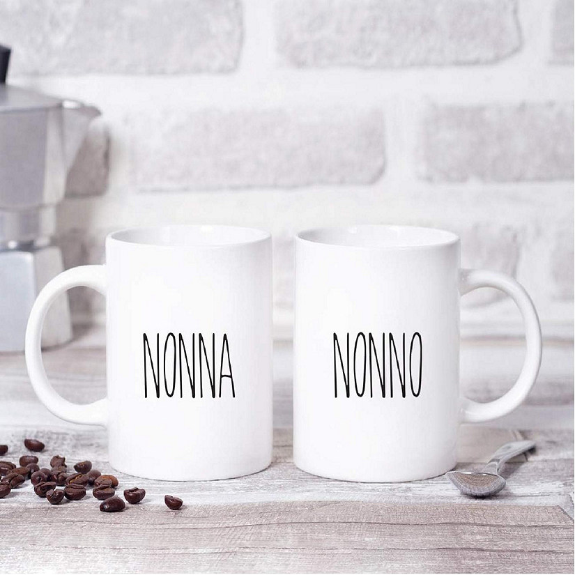 2PK Nonna &amp; Nonno Rustic Coffee Mug Image