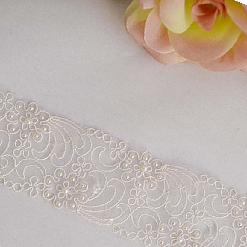 2"x15 Yards White  Venise Lace Trims Image