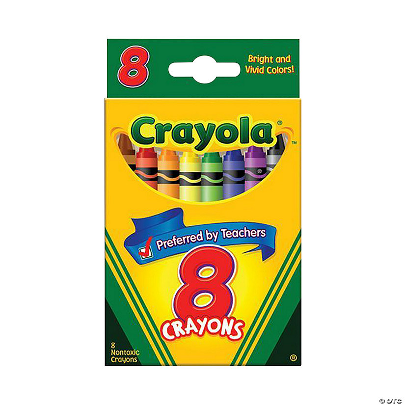3 1/2" Bright 8-Color Crayola<sup>&#174;</sup> Crayons Art Supply Pack Image