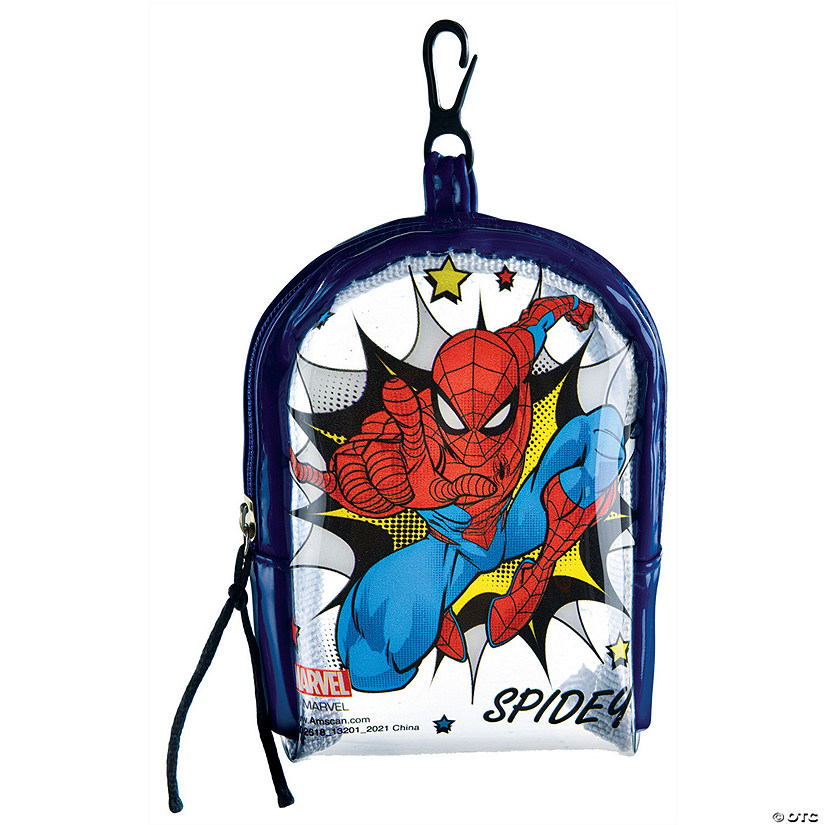 3 1/2" x 5" Marvel's Spider-Man&amp;#8482; Spidey Plastic Backpack Clip Image