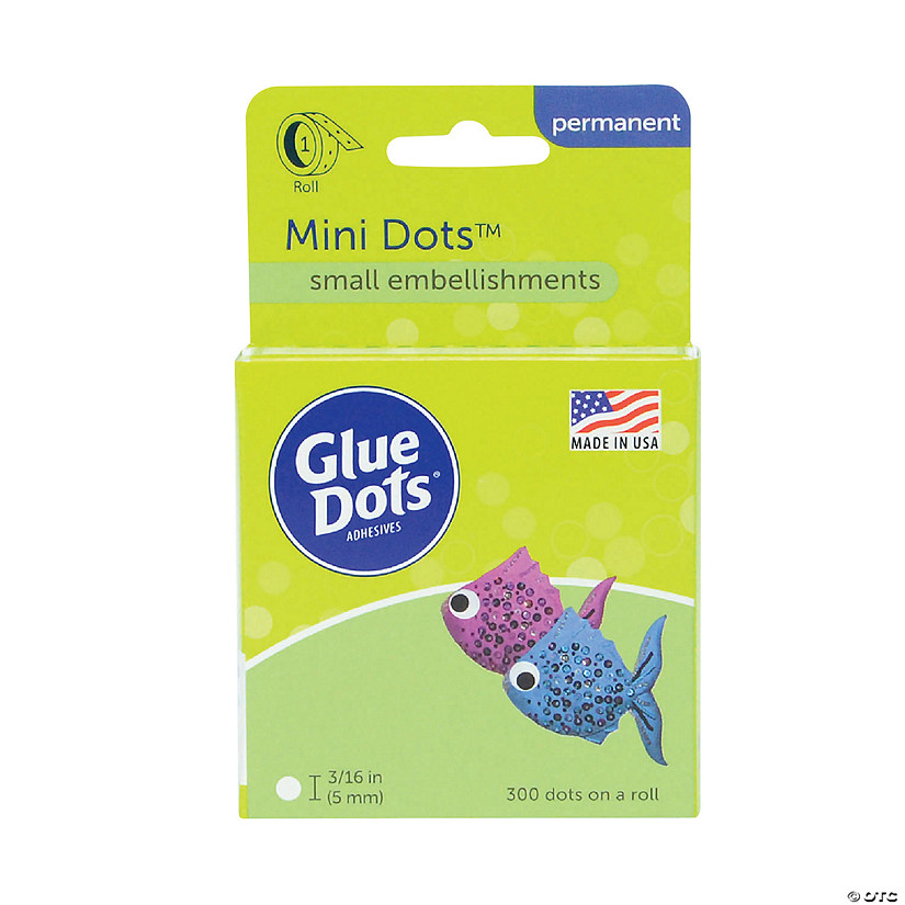 3/16" Mini GlueDots<sup>&#174;</sup> Clear Adhesive Dots Craft Supplies - 300 Pc. Image