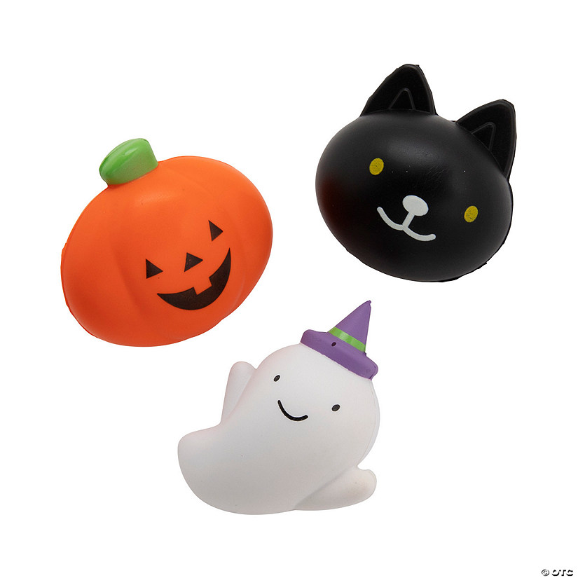 3" - 3 1/2" Halloween Icon Slow-Rising Foam Squishies - 12 Pc. Image