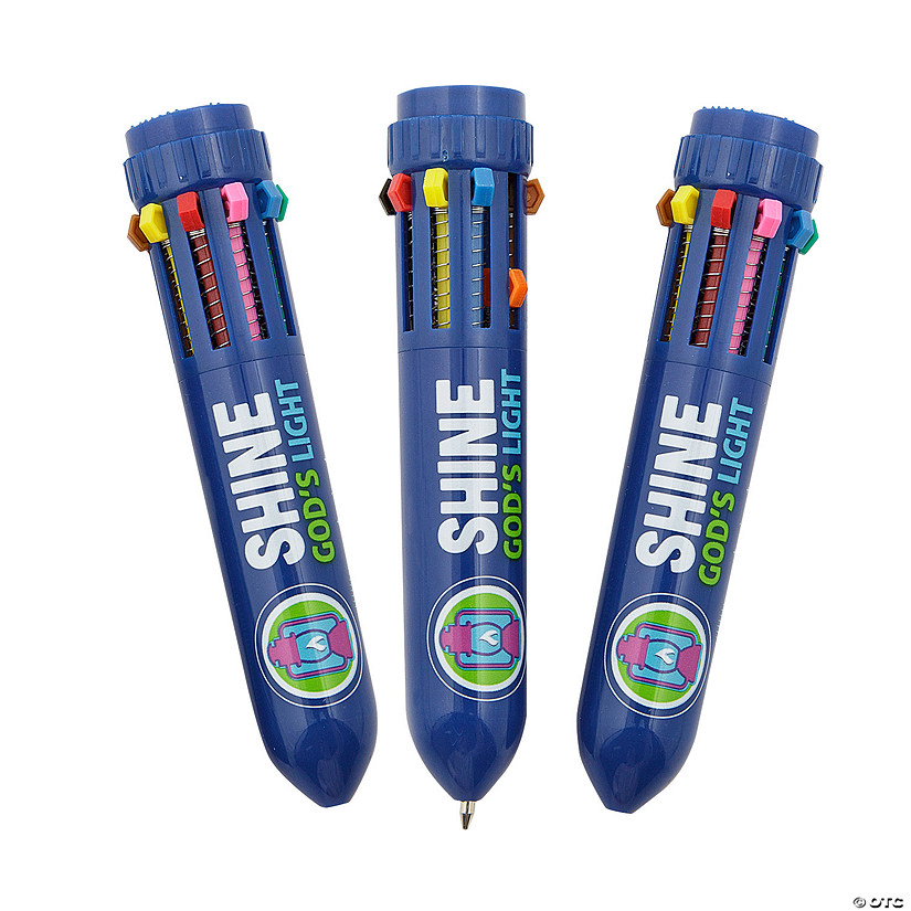 3 3/4" Mini Great North VBS Plastic Shuttle Pens - 12 Pc. Image