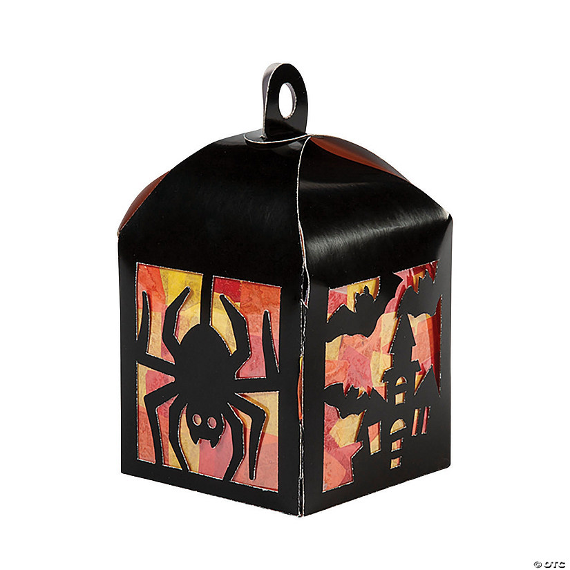 3 3/4" x 7 3/4" Halloween Lantern Tissue Acetate Craft Kit - Makes 12 Image