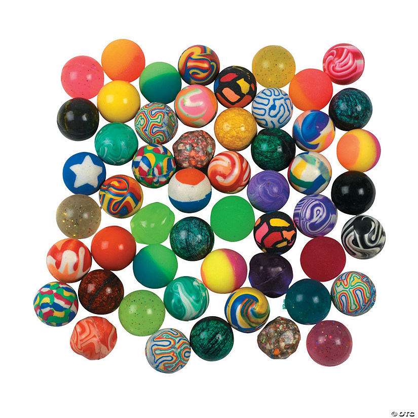 3/4" - 1 1/2" Mega Bulk 240 Pc. Mini Rubber Bouncy Ball Assortment Image