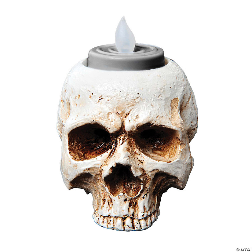 3.4" Skull Tea Lights Halloween D&#233;cor Image