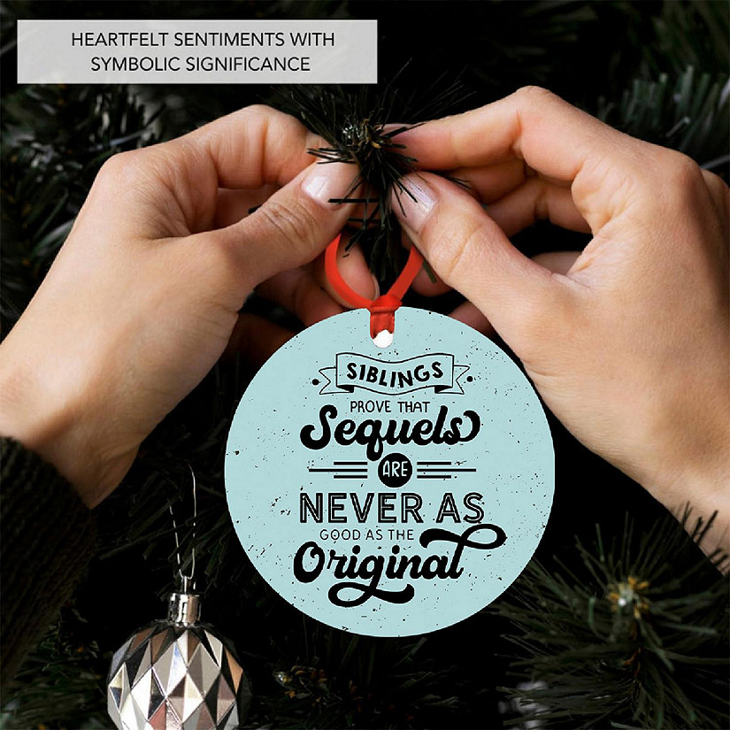 3.5" Metal 2025 Sibling Ornament, Sequel Image