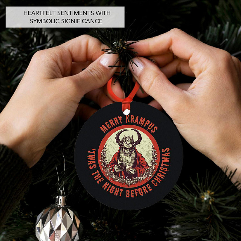 3.5" Metal Gothic Krampus, Merry Image