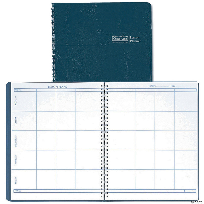 (3 Ea) Weekly Lesson Planner Blue Image