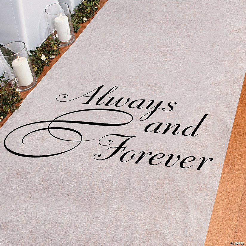 3 ft. x 100 ft. Always & Forever Wedding Aisle Runner Image